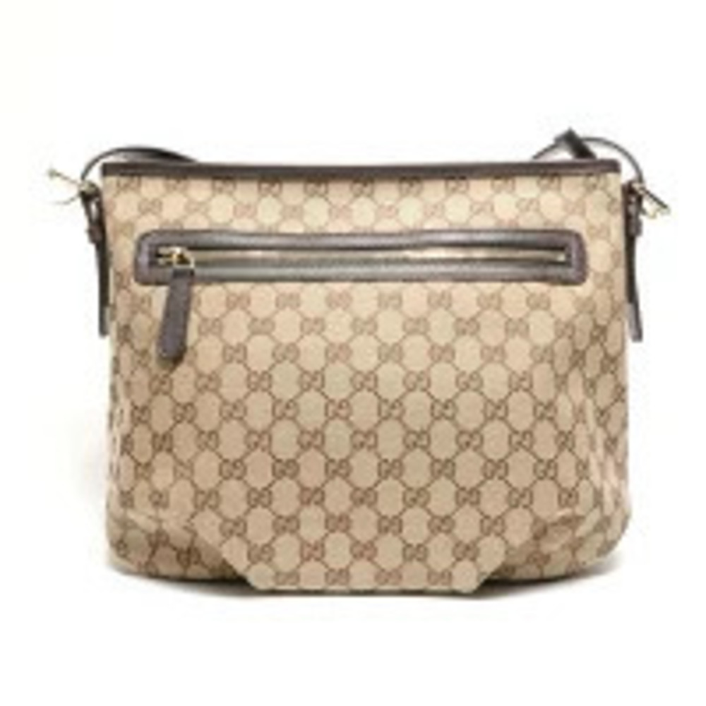 Gucci GG Brown Bag Canvas Shoulder